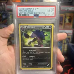 2012 Pokemon B & W Zoroark 102/99 Next Destinies Holo PSA EX MT 6 - Image 1