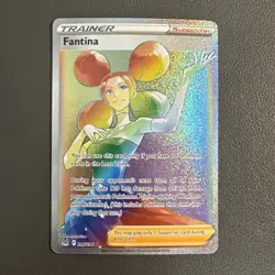 Pokemon Fantina Full Art Secret Rare Holo Trainer 206/196 Lost Origin - NM - Image 1