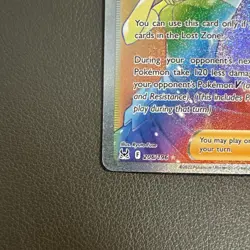 Pokemon Fantina Full Art Secret Rare Holo Trainer 206/196 Lost Origin - NM - Image 2