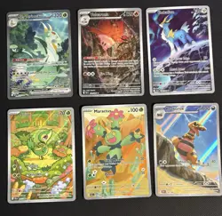 Pokemon Black Bolt Illustration Rare IR Lot of 6 Full Art Holo - Pack Fresh - Image 1