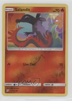 Salandit Reverse Foil Pokemon Sun & Moon Unified Minds #33 - Image 1