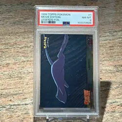 1999 Topps Pokemon Movie EDT #1 Legends Mew Foil PSA 8 - Image 1