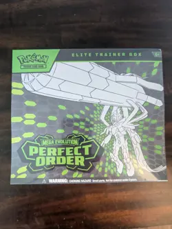 Pokemon Factory Sealed Mega Evolutions Perfect Order Elite Trainer Box - Image 1