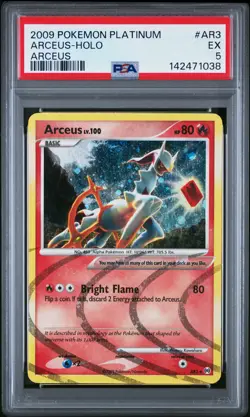 2009 POKEMON PLATINUM ARCEUS #AR3 ARCEUS-HOLO PSA 5 - Image 1