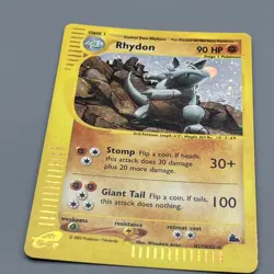 Pokemon Rhydon SWIRL H27/H32 Holo Rare Skyridge HP - Image 2