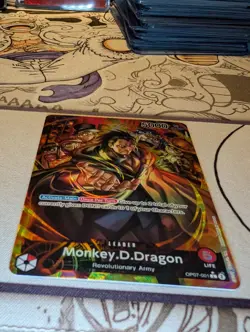 Monkey D. Dragon OP07-001 L Alt Art Parallel Leader One Piece TCG NM Gear 5 - Image 3