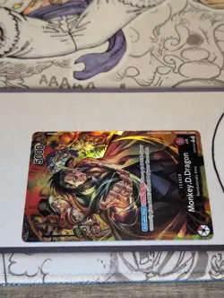 Monkey D. Dragon OP07-001 L Alt Art Parallel Leader One Piece TCG NM Gear 5 - Image 5