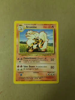 Arcanine 23/102 - Base Set - VINTAGE WOTC POKEMON CARD - UNLIMITED - NM - Image 1