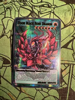Toon Black Rose Dragon Cards ACG Waifu Card Holo Anime Yugioh PRISMATIC - Image 2