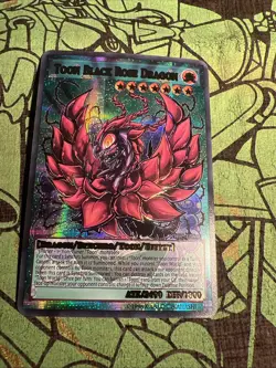 Toon Black Rose Dragon Cards ACG Waifu Card Holo Anime Yugioh PRISMATIC - Image 3