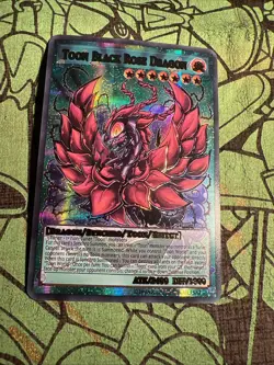 Toon Black Rose Dragon Cards ACG Waifu Card Holo Anime Yugioh PRISMATIC - Image 4