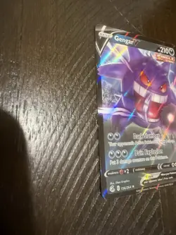 Pokemon Gengar v TCG Sword & Shield Fusion Strike Holo Ultra Rare Card 156/264 - Image 5
