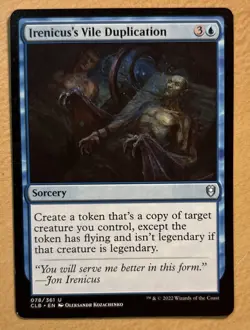 MTG Irenicus’s Vile Duplication Card, Battle For Baldur’s Gate - Image 1