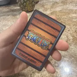 One Piece Bandai 2002 card Game Luffy PROMO ES-W12 GOLD FOIL STAMP RARE - Image 2