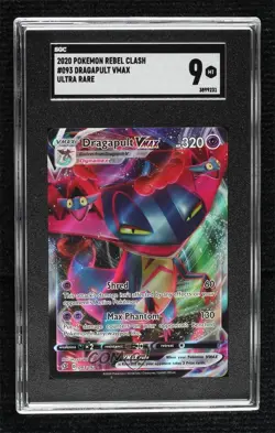Dragapult VMAX Pokemon Sword & Shield Rebel Clash SGC 9 MINT - Image 1