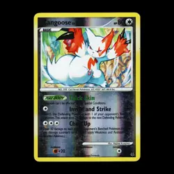 Zangoose #66/127 Platinum Uncommon,Reverse Holo Pokemon TCG LP - Image 1
