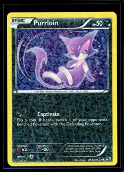 2013 Black & White Series - Radiant Collection Purrloin #RC13 Radiant Holo - Image 1