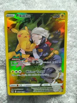 Pokemon Pikachu TG05/TG30 Holo Ultra Rare Trainer Gallery Lost Origin Near MINT - Image 2
