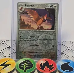 Pokemon TCG Fearow 22/165 Scarlet & Violet 151 Reverse Holo 2023 NM - Image 1
