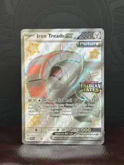 Iron Treads ex SVP 073 Pokemon TCG SV Paldean Fates Stamped Full Holo Promo MINT - Image 2