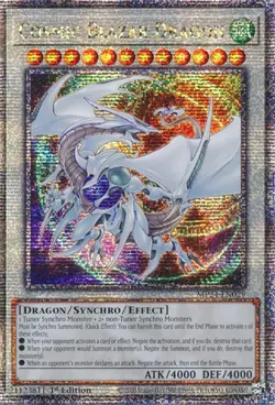 Yu-Gi-Oh! Cosmic Blazar Dragon Quarter Century Secret Rare MP24-EN029 - Image 1