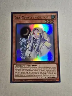 YuGiOh! Ghost Mourner & Moonlit Chill RA05-EN096 STAMPED ART Rarity - Image 1