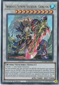 Yugioh Swordsoul Supreme Sovereign-Chengying MAMA-EN039 Ultra Rare 1st LP - Image 1