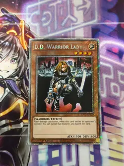 Yugioh D.D. Warrior Lady Platinum Secret Rare RA03 - Image 1