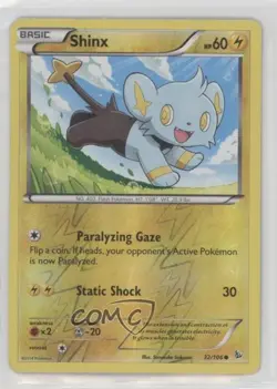 Shinx Reverse Foil Pokemon XY Flashfire #32 - Image 1