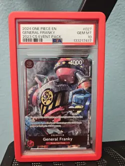 PSA 10 General Franky (CS 2023 Event Pack) One Piece Championship Promo POP 63 - Image 1
