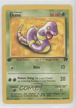 Ekans 1st Ed. Pokemon Team Rocket #56 2000 - Image 1