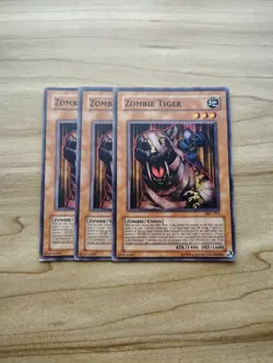 Yu-Gi-Oh! - Zombie Tiger 3X - Complete Playset Of Cards - Image 1