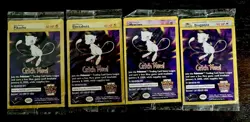 Set of 4 Catch Mew Promo Cards Sealed 1999 Pokemon the First Movie WB Stamp - Image 1