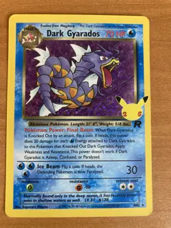 Dark Gyarados 8/82 Pokemon Celebrations Classic Collection Holo Rare Card NM - Image 1