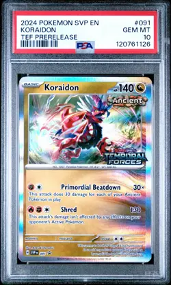 Koraidon - 091 (Prerelease) Sv: Scarlet & Violet Promo Cards PSA 10 - Image 1