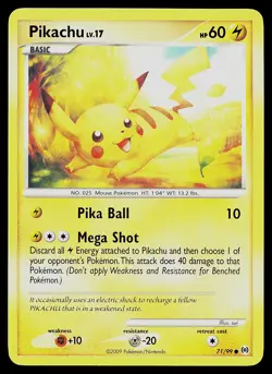 Pokemon Card - Pikachu Arceus 71/99 Common - Image 1