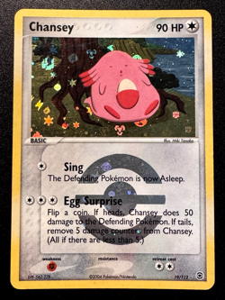 Chansey 19/112 EX FireRed & LeafGreen Pokemon Card Reverse Holo Foil Rare LP - Image 1