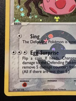 Chansey 19/112 EX FireRed & LeafGreen Pokemon Card Reverse Holo Foil Rare LP - Image 5