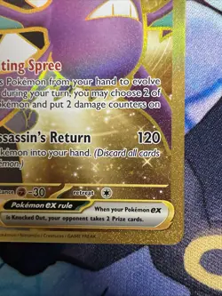 Team Rocket's Crobat ex 242/182 Destined Rivals Holo Pokemon Card - Image 5
