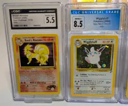 Pokemon Graded Card Lot Zapdos Ninetales Hitmonchan Wigglytuff Bedrill CGC - Image 3