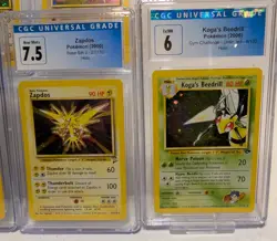 Pokemon Graded Card Lot Zapdos Ninetales Hitmonchan Wigglytuff Bedrill CGC - Image 4