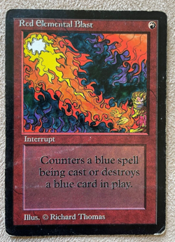 MTG MAGIC THE GATHERING - BETA - RED ELEMENTAL BLAST - Image 1