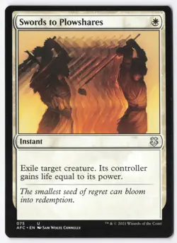 Swords to Plowshares Normal Commander: Adventures in the Forgotten Realms 75 NM - Image 1