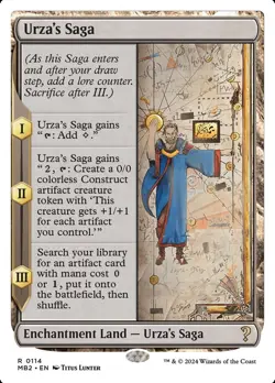 Urza's Saga 1x MtG Mystery Booster 2 White Border MB2 SP/NM - Image 1