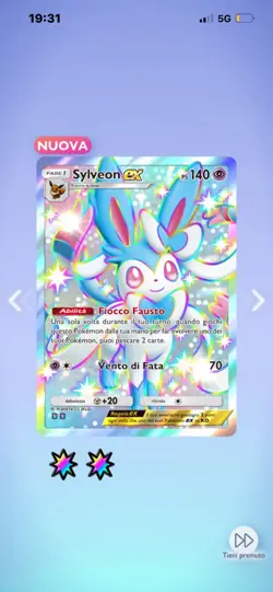 TCG Pokemon Pocket Shiny Sylveon Ex Full Art [FAST] ⭐⭐🌈 - Image 1
