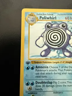 Pokemon Poliwhirl 38/102 First Edition Shadowless Uncommon - Image 4