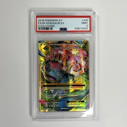2016 Pokemon XY Evolutions Mega Venusaur EX Full Art #100/108 PSA 9 - Image 1