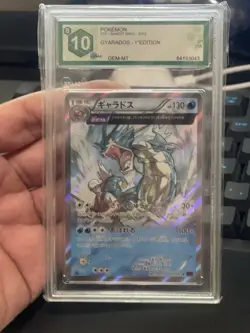 Carta Pokemon Gyarados Bandit Ring 2015 Holo XY Gradata GRAAD 10 ERROR LABEL - Image 3