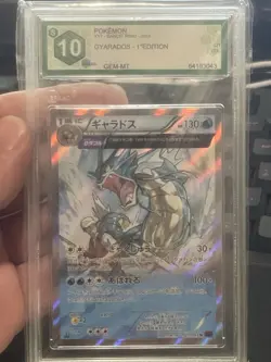 Carta Pokemon Gyarados Bandit Ring 2015 Holo XY Gradata GRAAD 10 ERROR LABEL - Image 5