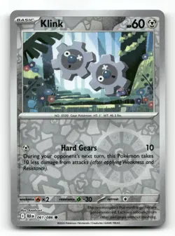 Klink 061/086 - Black Bolt Reverse Holo - Pokemon Card NM/M - Image 1